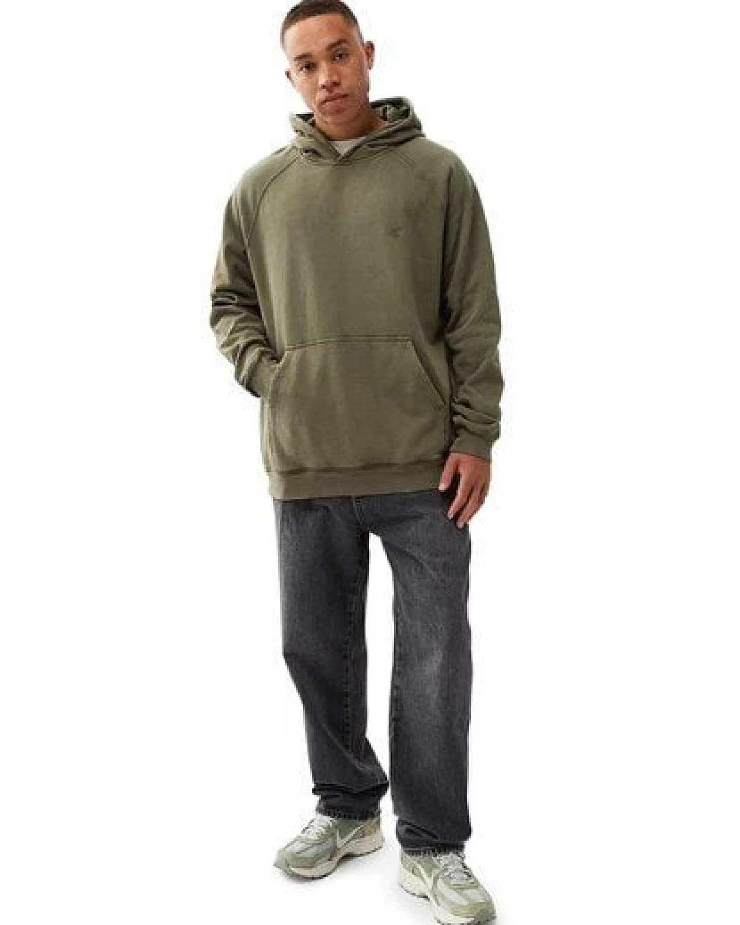 Honesty Rules Faded Raglan Hooded – Ansicht 2