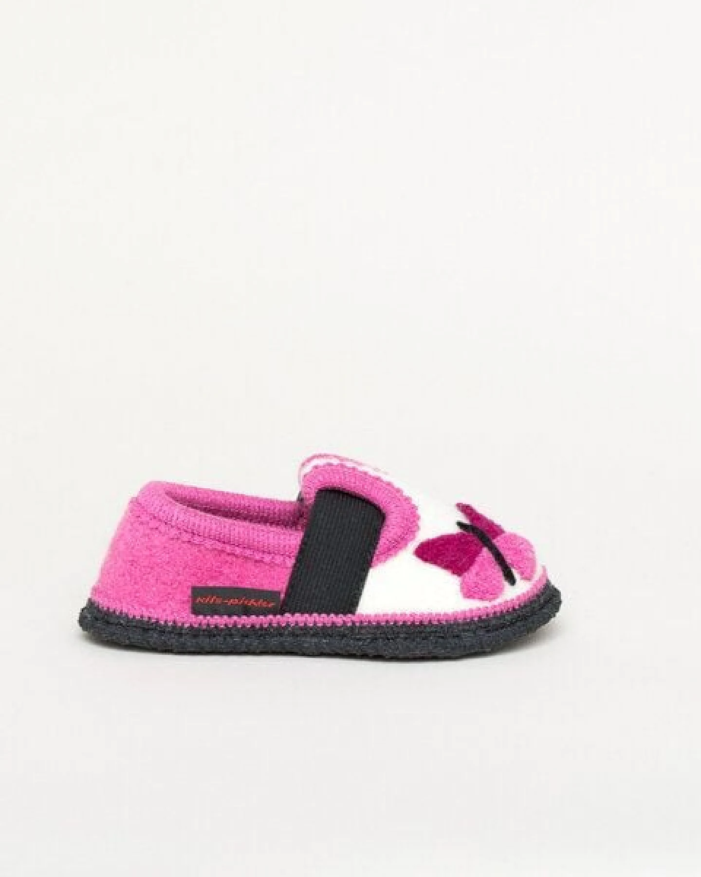 Kitz-Pichler Bobby Schmetterling Kinder-Hausschuh für Jungen & Mädchen aus 100% Wolle - Warme Filz-Pantoffel – Ansicht 4
