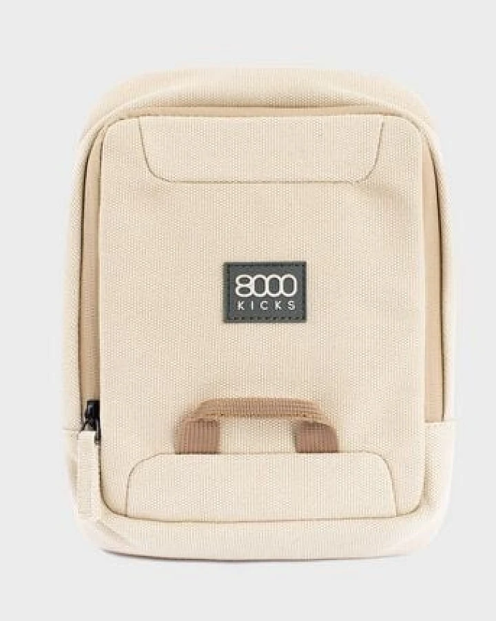 8000Kicks Front-/Schultertasche – Dunkelgrün, Ganz in Schwarz, Schwarz und Beige & Grün