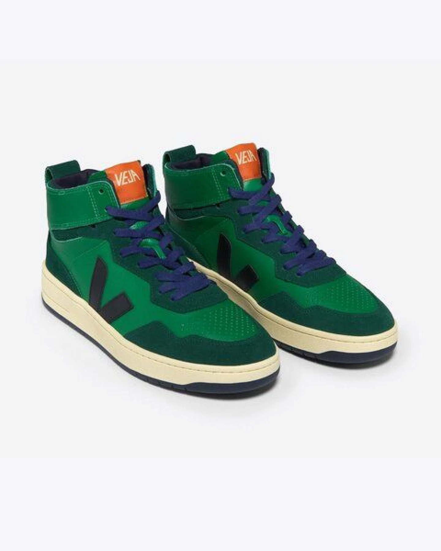 Veja Herren-Sneaker V-95 OT Leather Emeraude Black – Ansicht 2