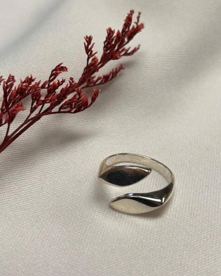 pakilia Ring "Dos Puntas Semillas" #7