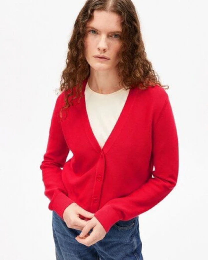 Produktseite: ARMEDANGELS MENAAL LINKS LINKS Damen Strickjacke aus Bio-Baumwolle