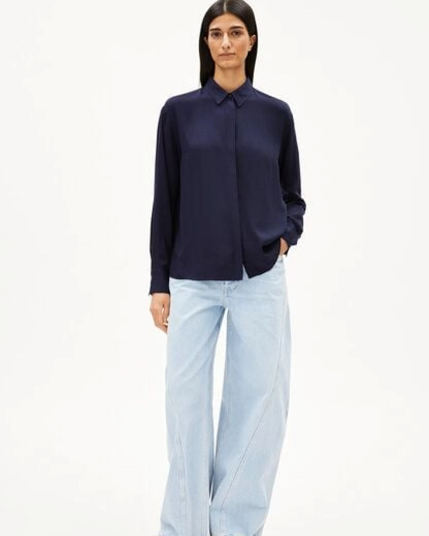 ARMEDANGELS LARISAANA Damen Bluse aus LENZING ECOVERO Viskose – Ansicht 4