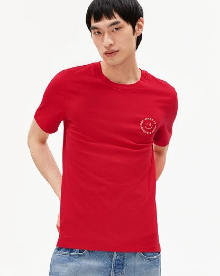 ARMEDANGELS JAAMES SMILEY Herren Regular T-Shirt aus Bio-Baumwolle