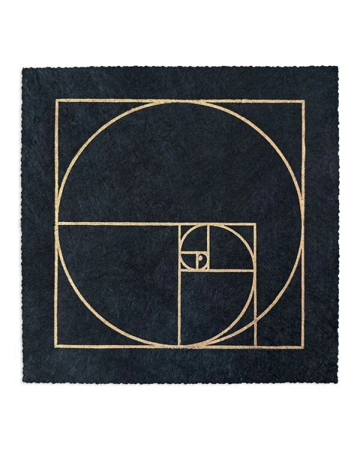 Veskor Cassiopeia FIBONACCI SEQUENZ Heilige Geometrie Linoldruck