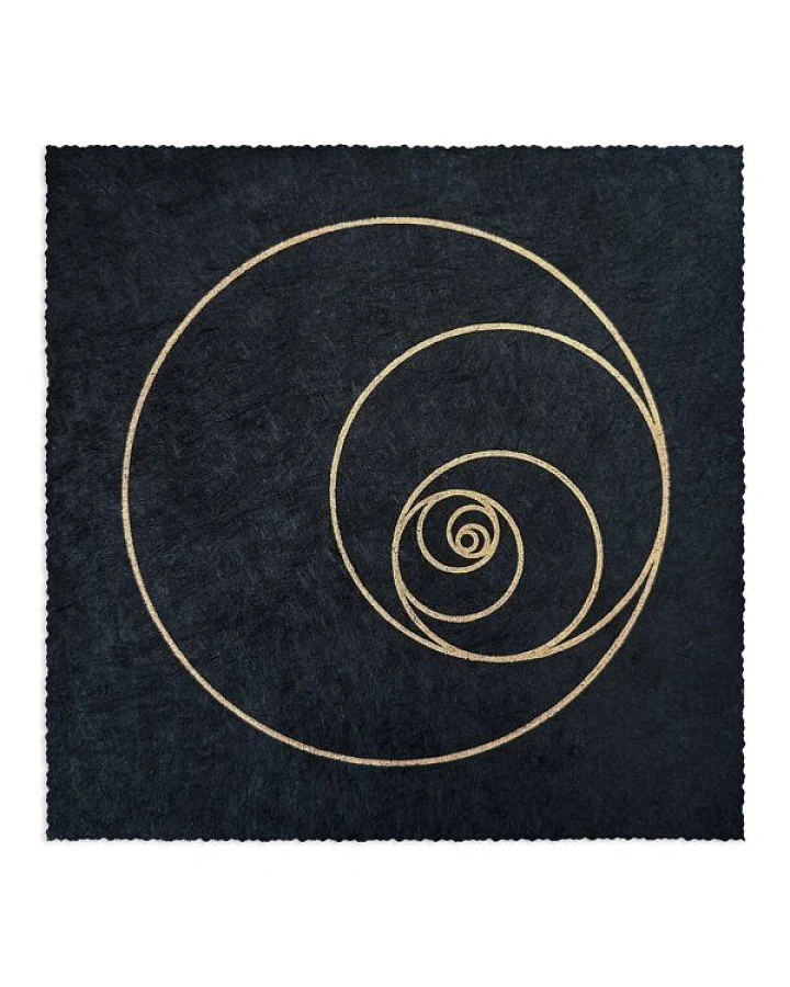 Veskor Cassiopeia FIBONACCI KREISE Heilige Geometrie Linoldruck