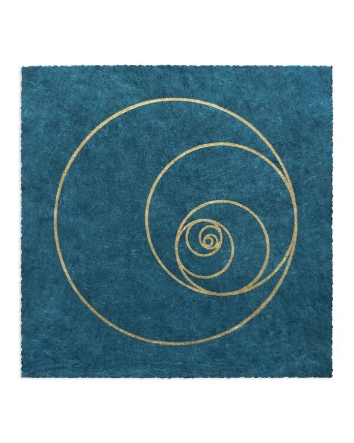 Veskor Cassiopeia FIBONACCI KREISE Heilige Geometrie Linoldruck