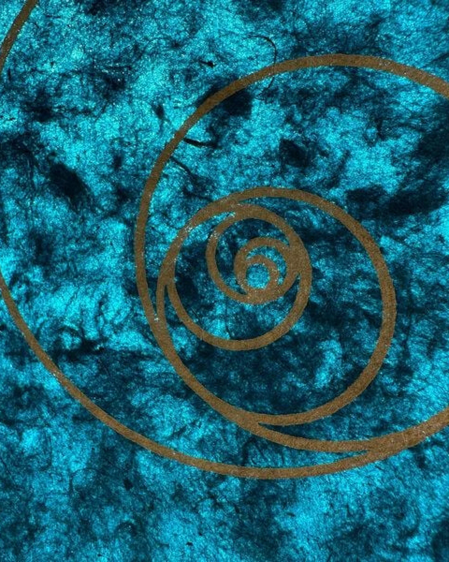 Veskor Cassiopeia FIBONACCI KREISE Heilige Geometrie Linoldruck – Ansicht 3