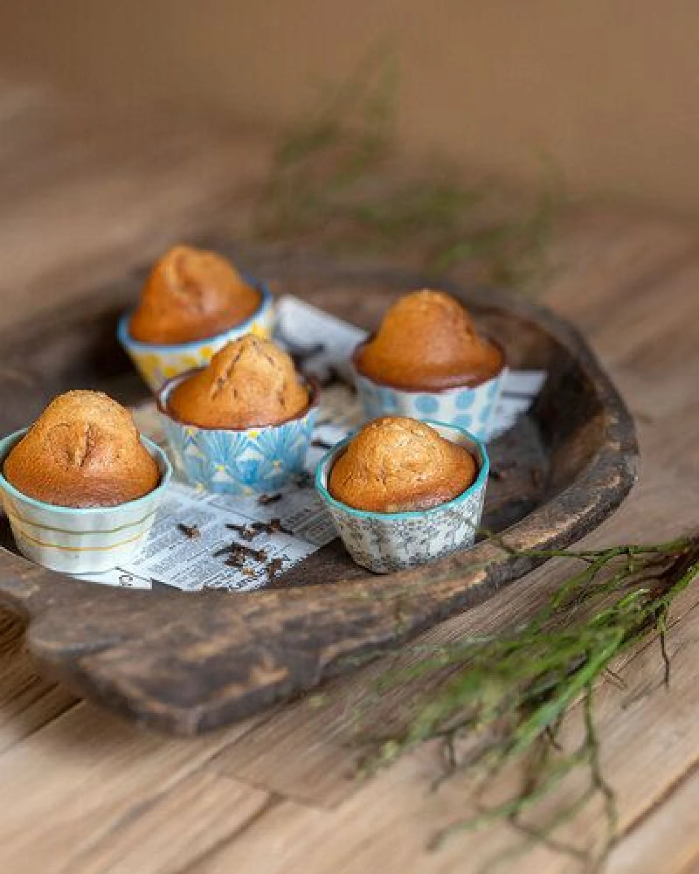 TRANQUILLO Muffinform 8cm aus Steinzeug mit Muster (POR831, POR832, POR833, POR834, POR835, POR836) – Ansicht 2