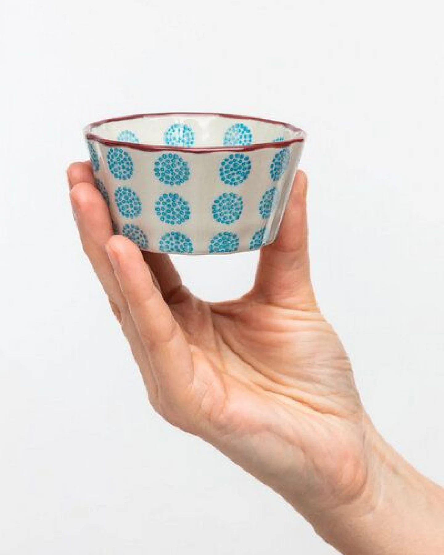 TRANQUILLO Muffinform 8cm aus Steinzeug mit Muster (POR831, POR832, POR833, POR834, POR835, POR836) – Ansicht 3