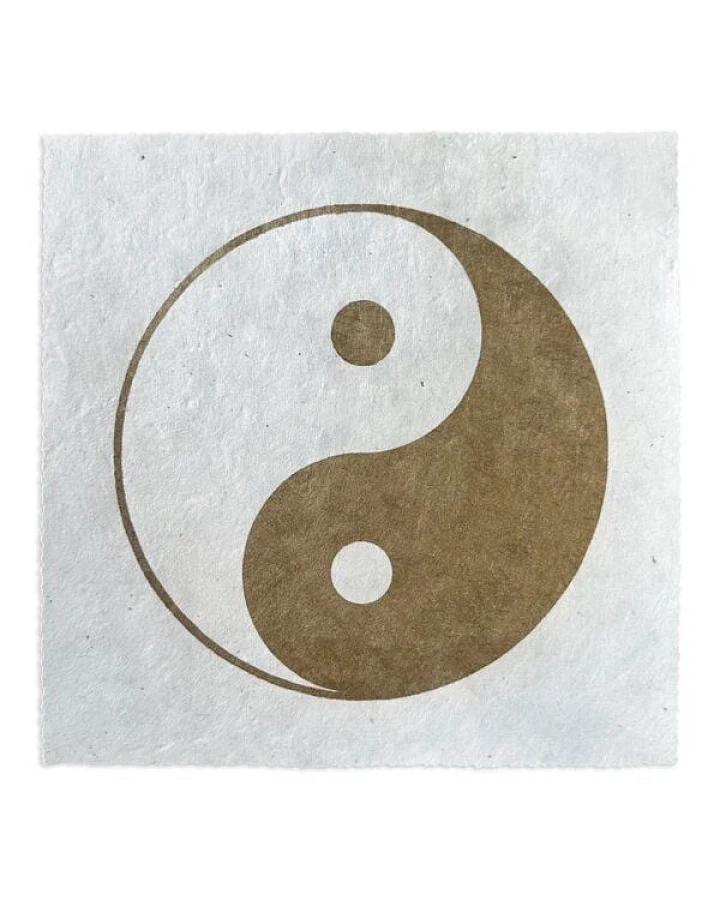 Veskor Cassiopeia YIN YANG Heilige Geometrie Linoldruck