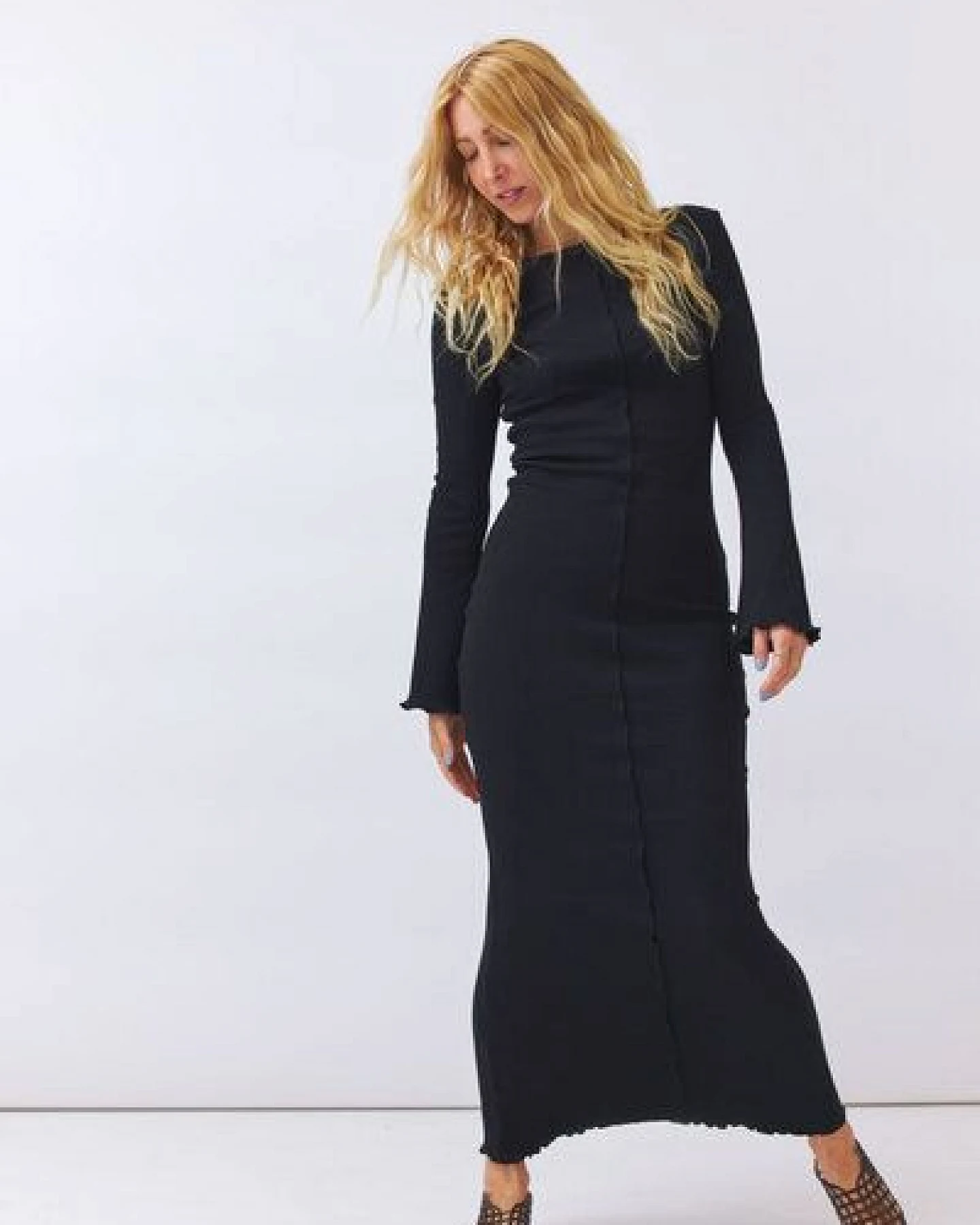 Baìge the Label Bastienne - Langes Kleid mit Ziernaht – Ansicht 4