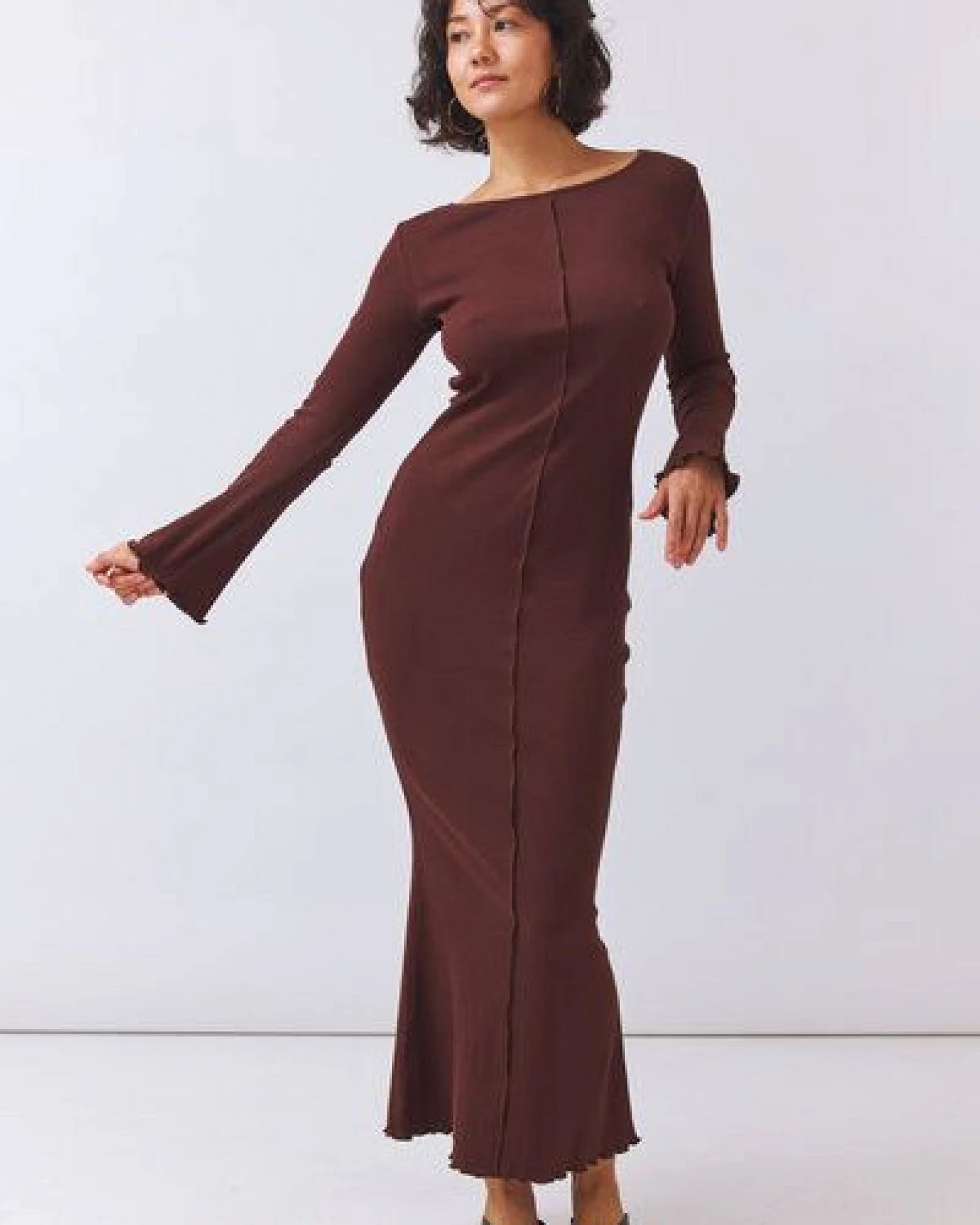 Baìge the Label Bastienne - Langes Kleid mit Ziernaht – Ansicht 4