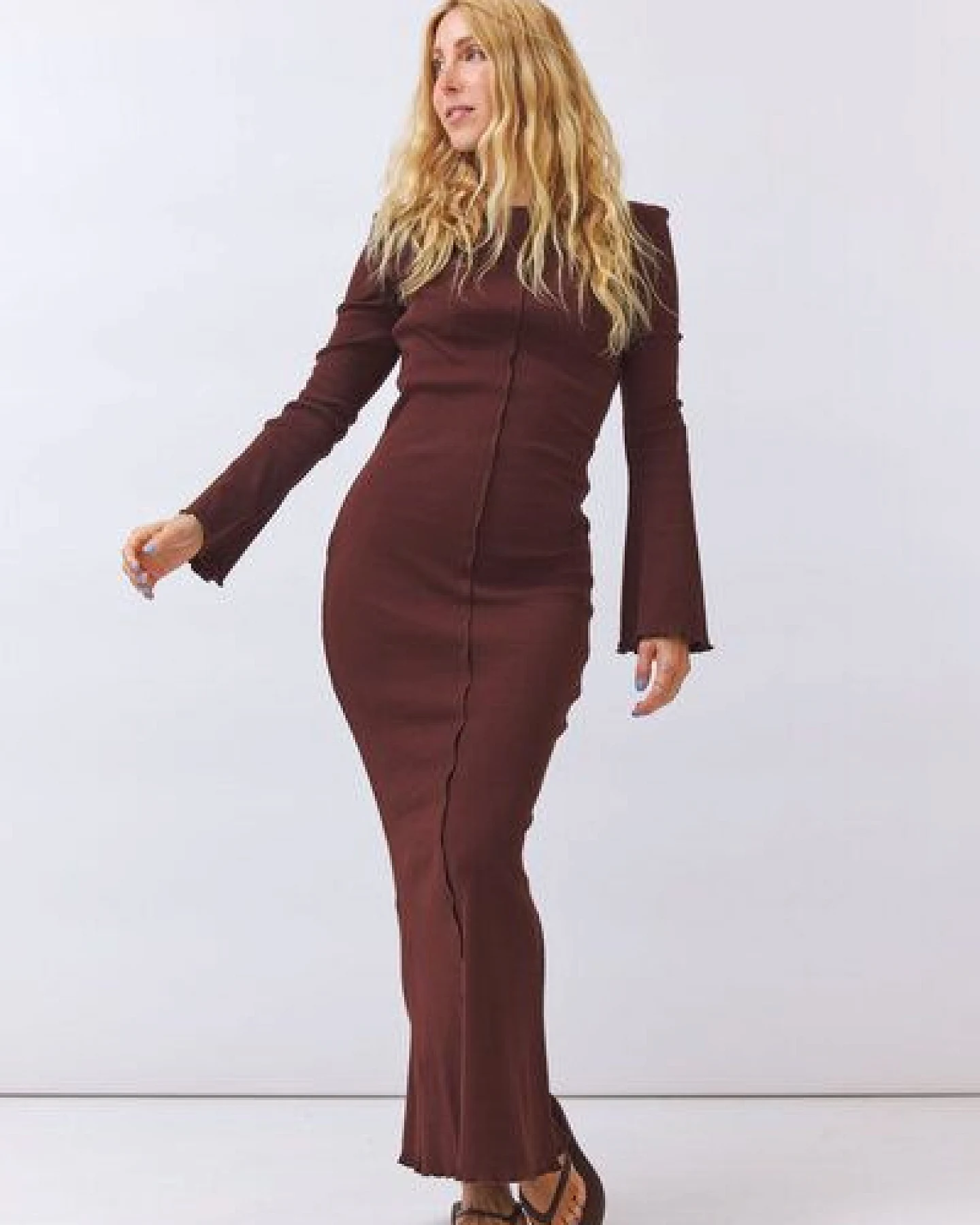 Baìge the Label Bastienne - Langes Kleid mit Ziernaht – Ansicht 2