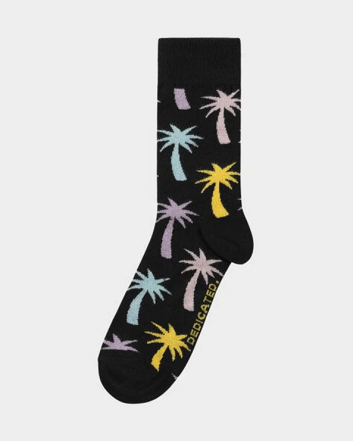DEDICATED Socks Sigtuna Big Palms Black