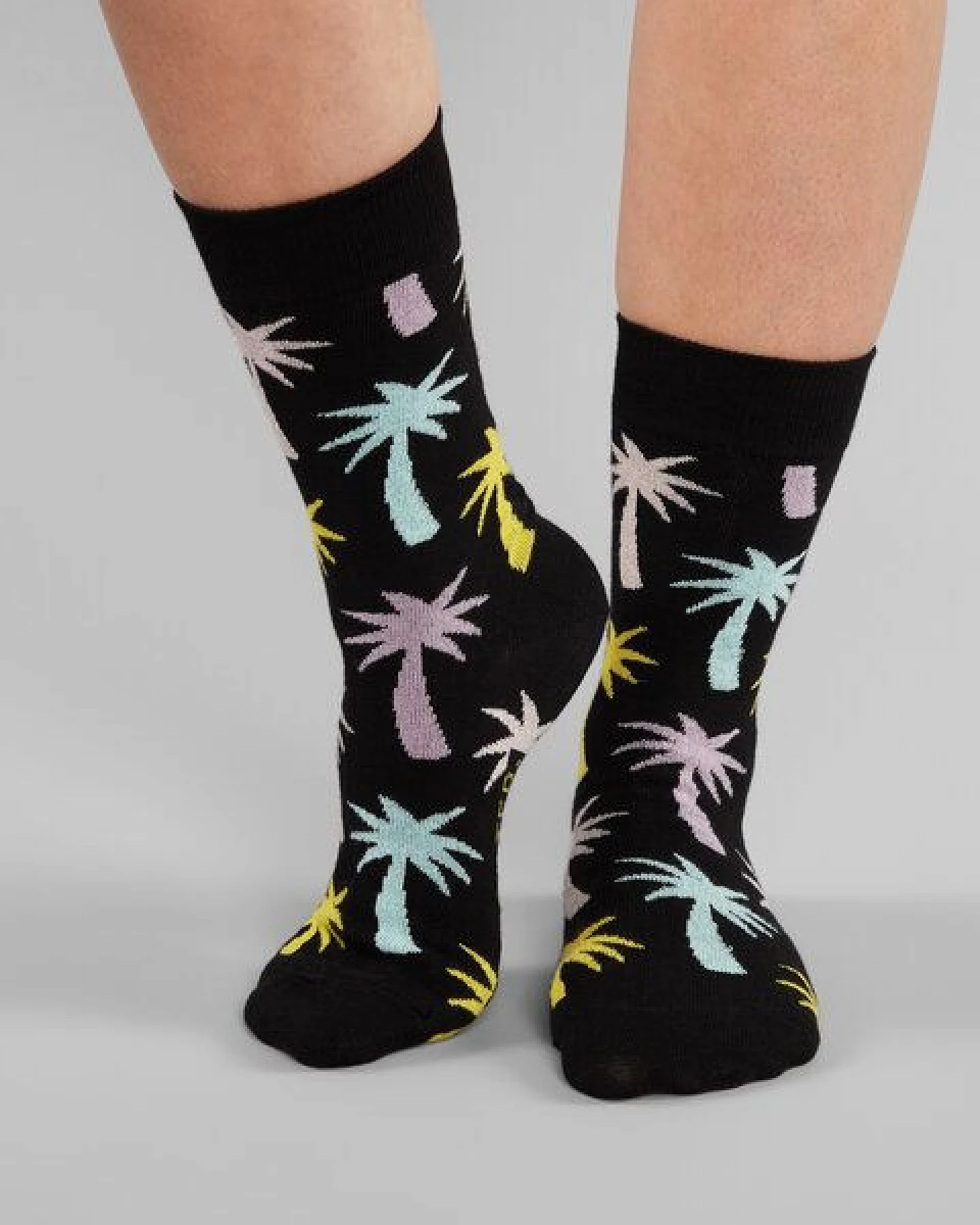DEDICATED Socks Sigtuna Big Palms Black – Ansicht 2