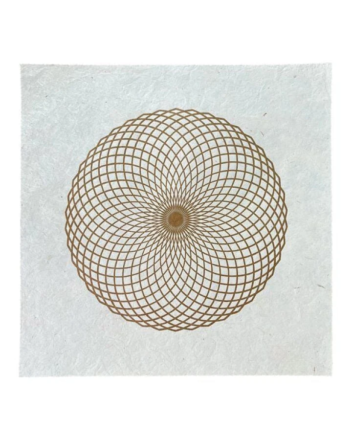 Veskor Cassiopeia LOTUS DES LEBENS Heilige Geometrie Linoldruck