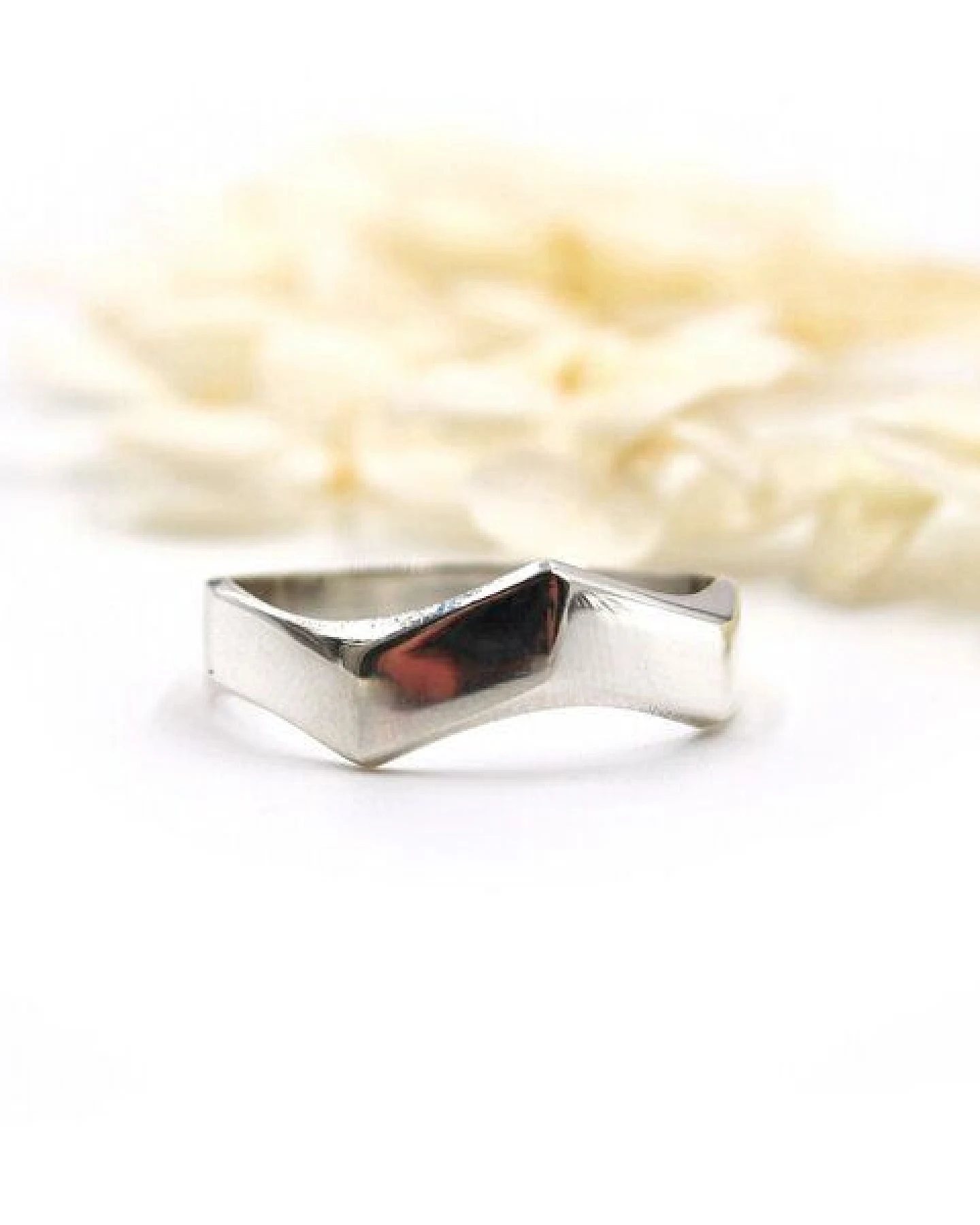 pakilia Ring "Zigzag" #9 – fair gehandelt & handgefertigt in Mexiko – Ansicht 2
