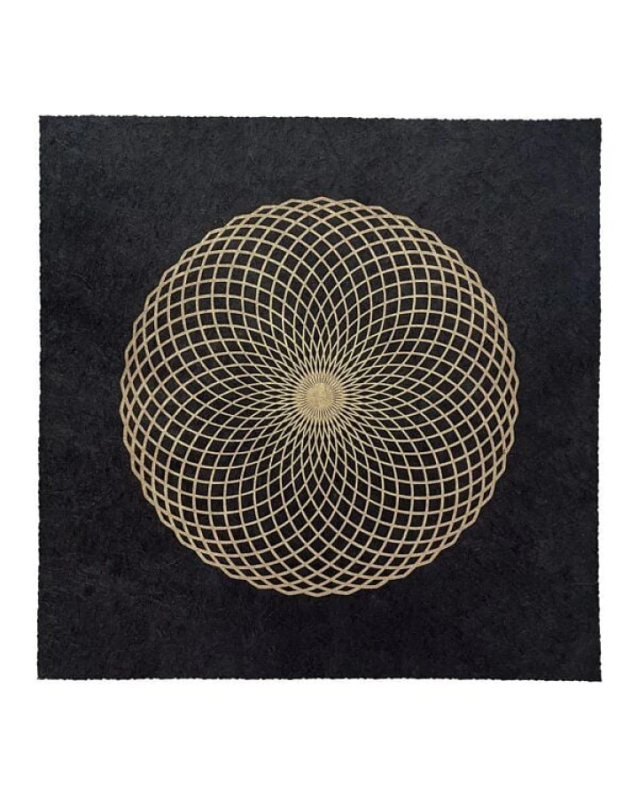 Veskor Cassiopeia LOTUS DES LEBENS Heilige Geometrie Linoldruck