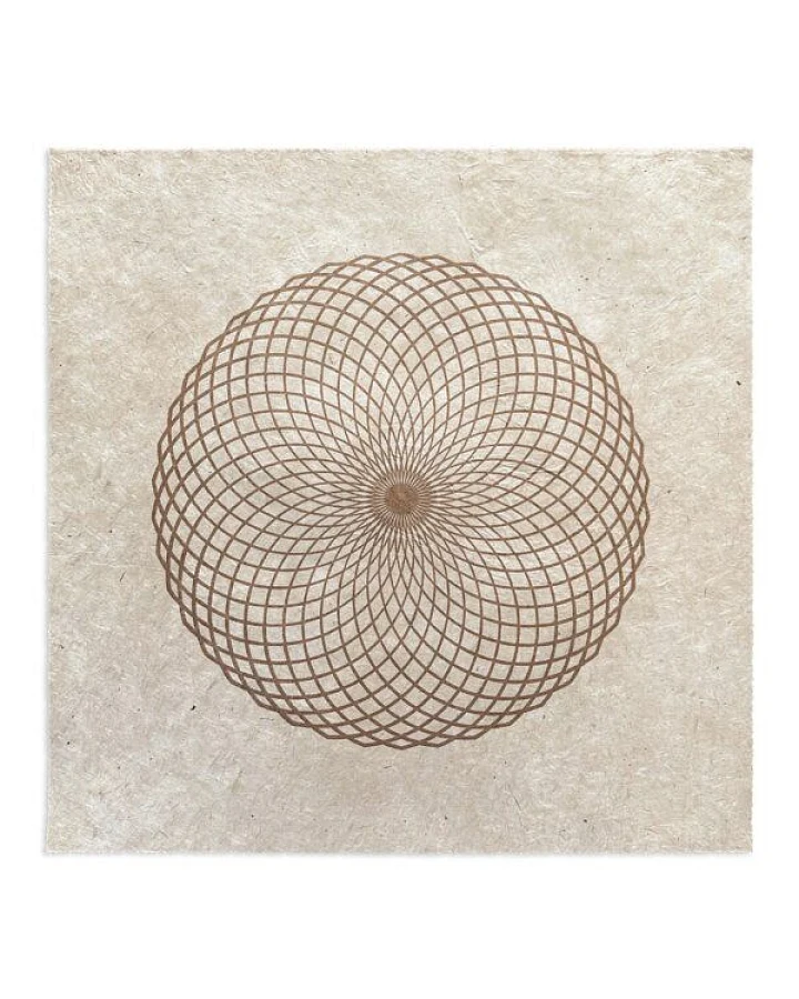 Veskor Cassiopeia LOTUS DES LEBENS Heilige Geometrie Linoldruck