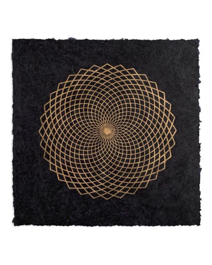 Veskor Cassiopeia LOTUS DES LEBENS Heilige Geometrie Linoldruck