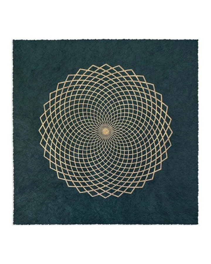 Veskor Cassiopeia LOTUS DES LEBENS Heilige Geometrie Linoldruck