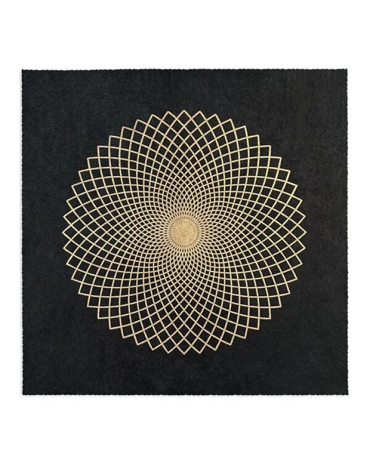 Veskor Cassiopeia LOTUS DER LIEBE Heilige Geometrie Linoldruck