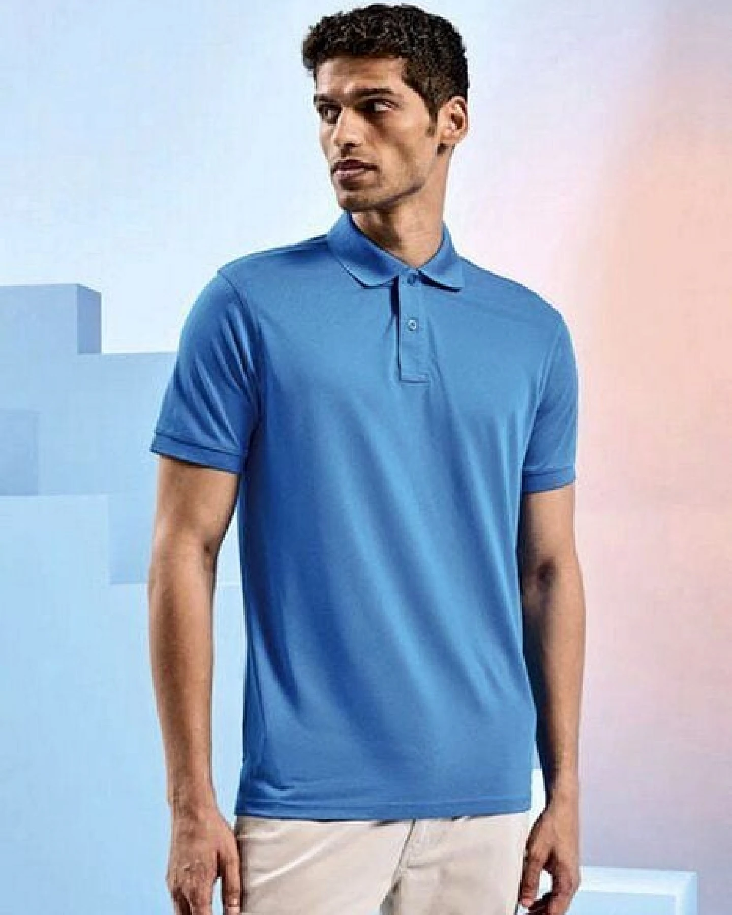 Asquith & Fox Herren Performance Polo aus recyceltem Polyester bis Größe 5XL erhältlich – Ansicht 2