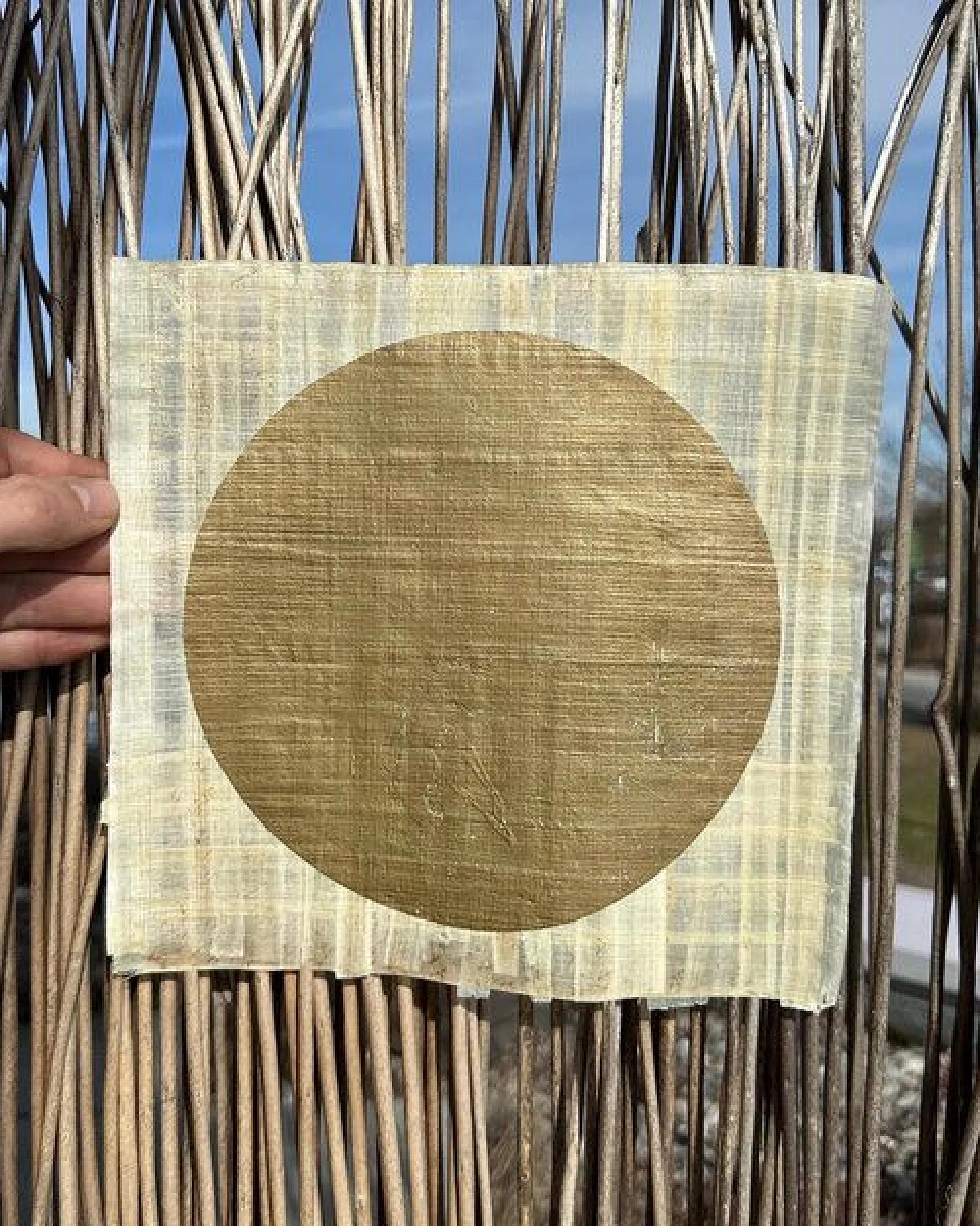 Veskor Cassiopeia CENTRAL MOON PAPYRUS Linoldruck – Ansicht 2