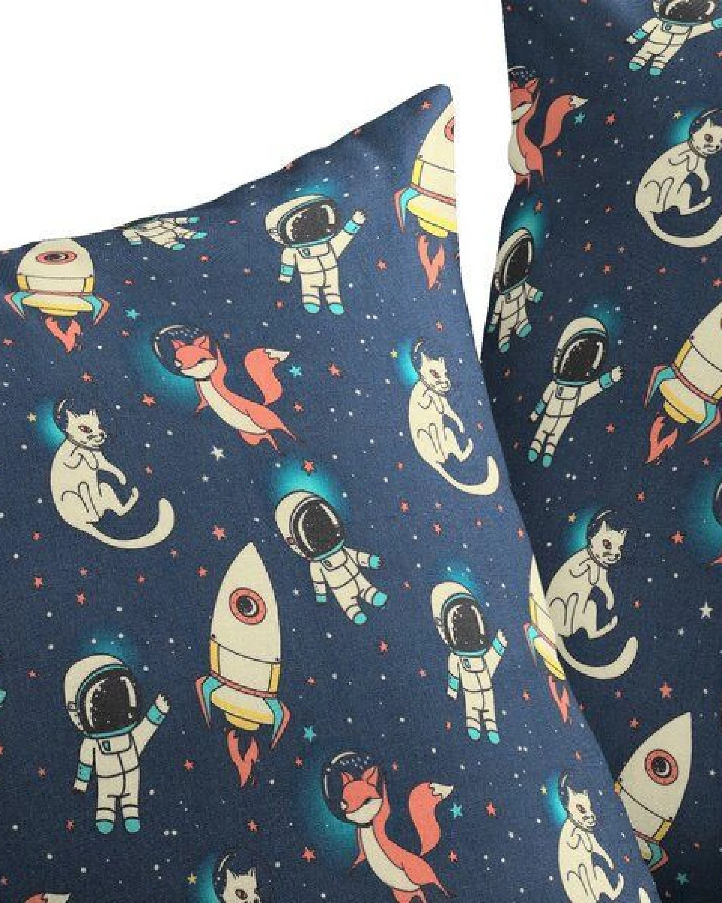 Nature by Adam Kissenhülle für Kinder aus 100% Bio-Baumwolle - Made in Germany - Space – Ansicht 2