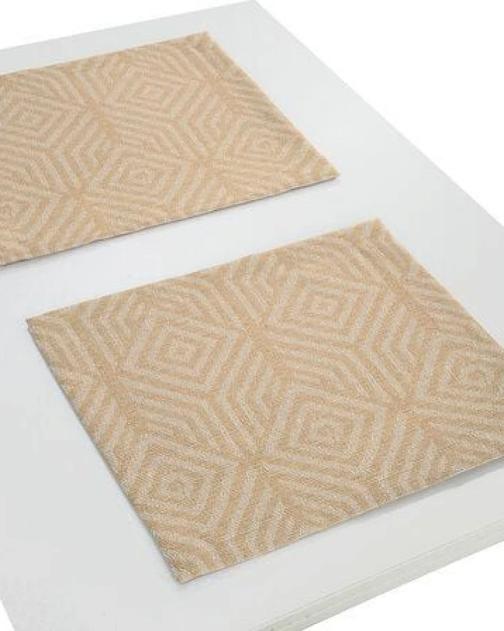 Nature by Adam Tischset 2er Pack aus 100% Bio-Baumwolle - Made in Germany - Easy Diamond