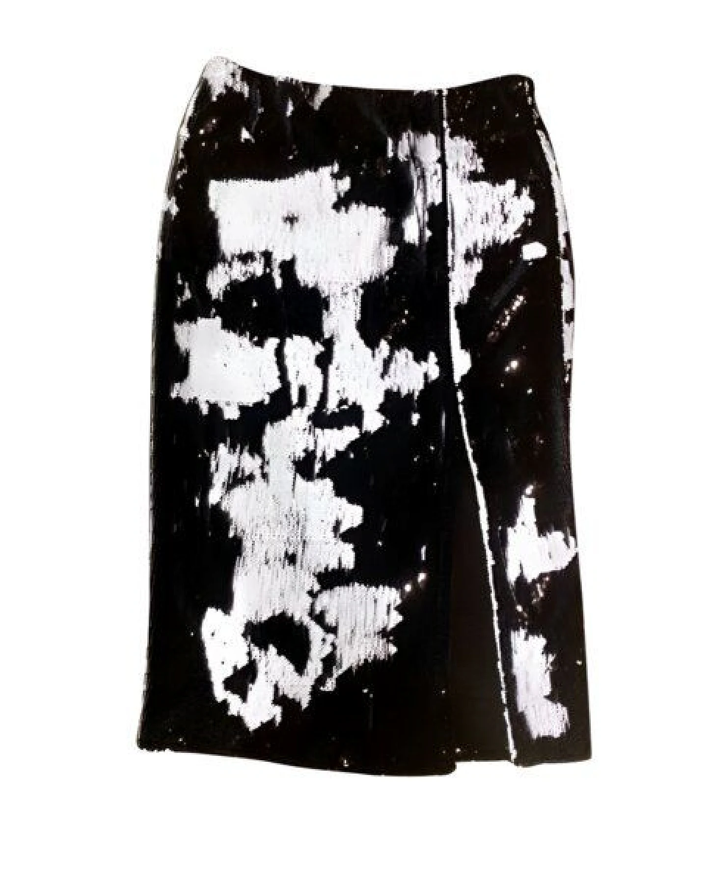 Aline Celi Midi Rock Sustainable Fabric party black and white – Ansicht 2