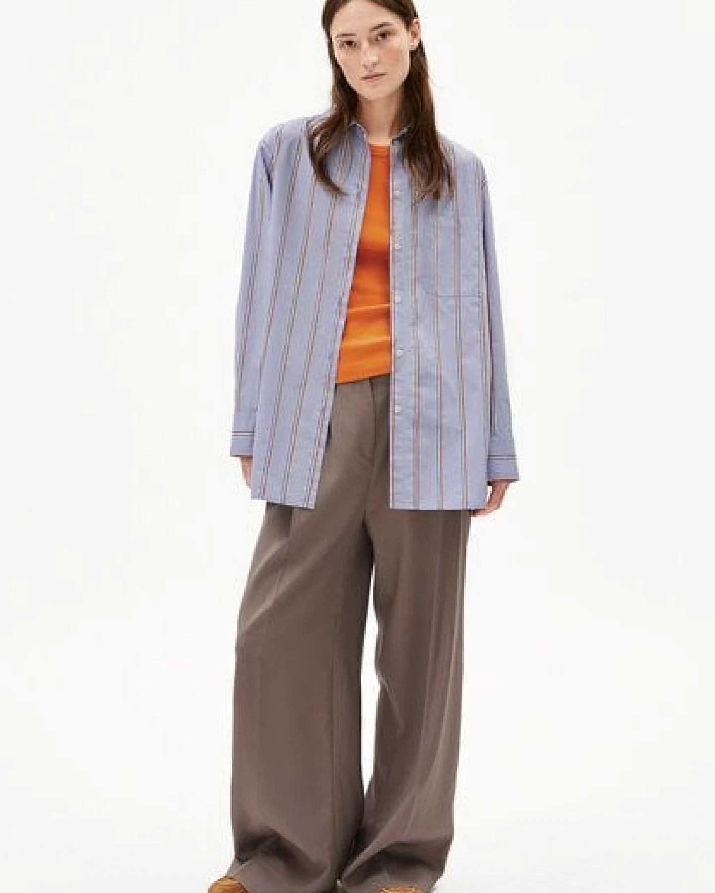 ARMEDANGELS HALIAA STRIPED Damen Bluse aus Bio-Baumwolle – Ansicht 4