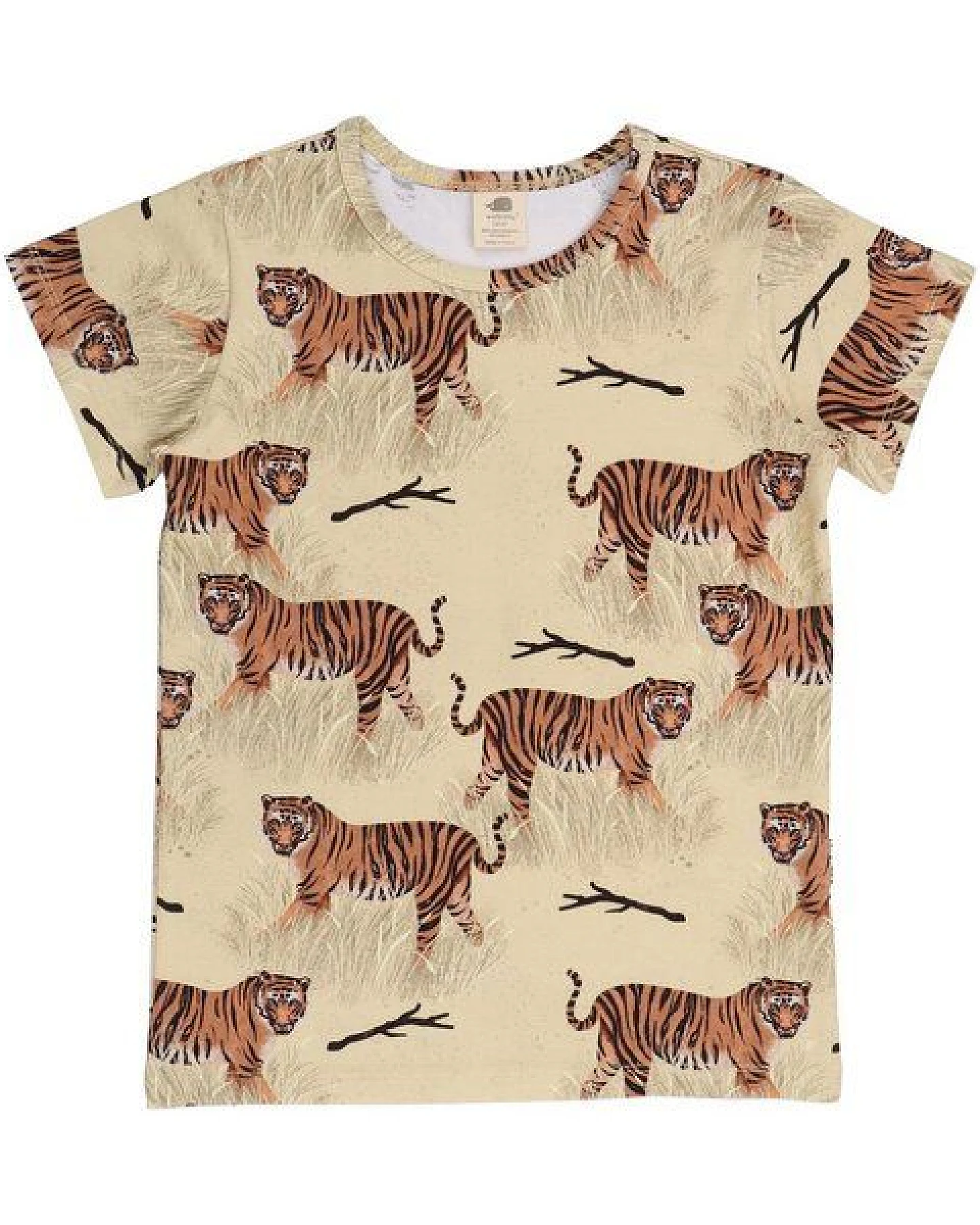Tigers-T-ShirtBio-Baumwolle aus 95% Baumwolle -yellow- GOTS-Zertifiziert – Walkiddy – Ansicht 3