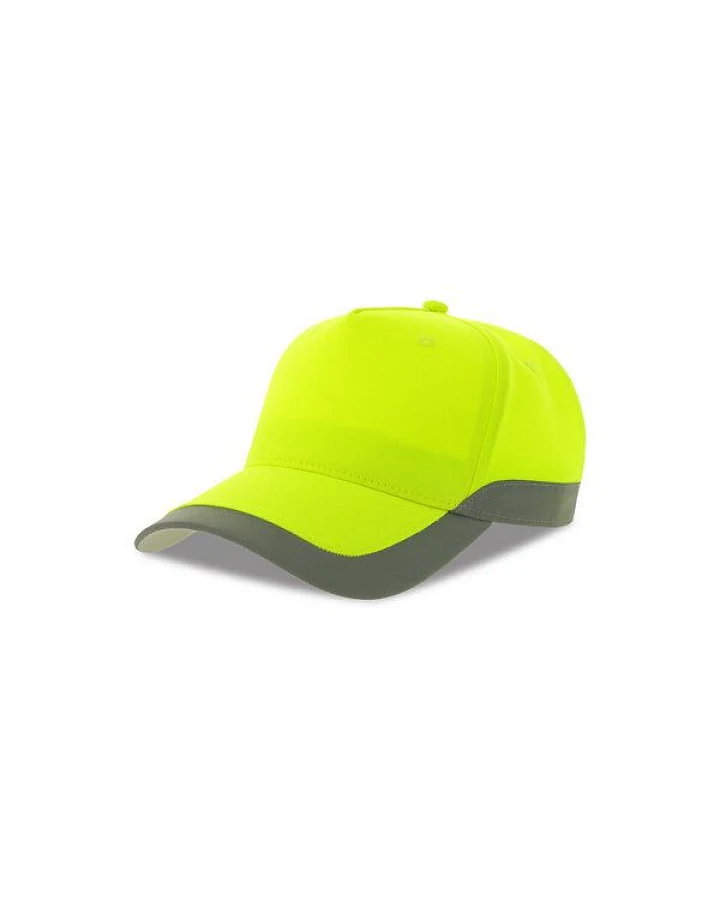 Atlantis Headwear Atlantis HiViz reflektierende wasserabweisende, gut sichtbare Cap aus recyceltem Material mit UV-Schutz