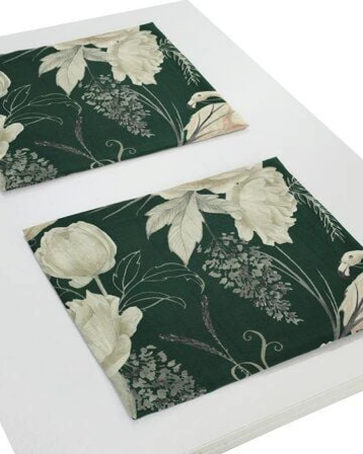 Nature by Adam Tischset 2er Pack aus 100% Bio-Baumwolle - Made in Germany - Eden