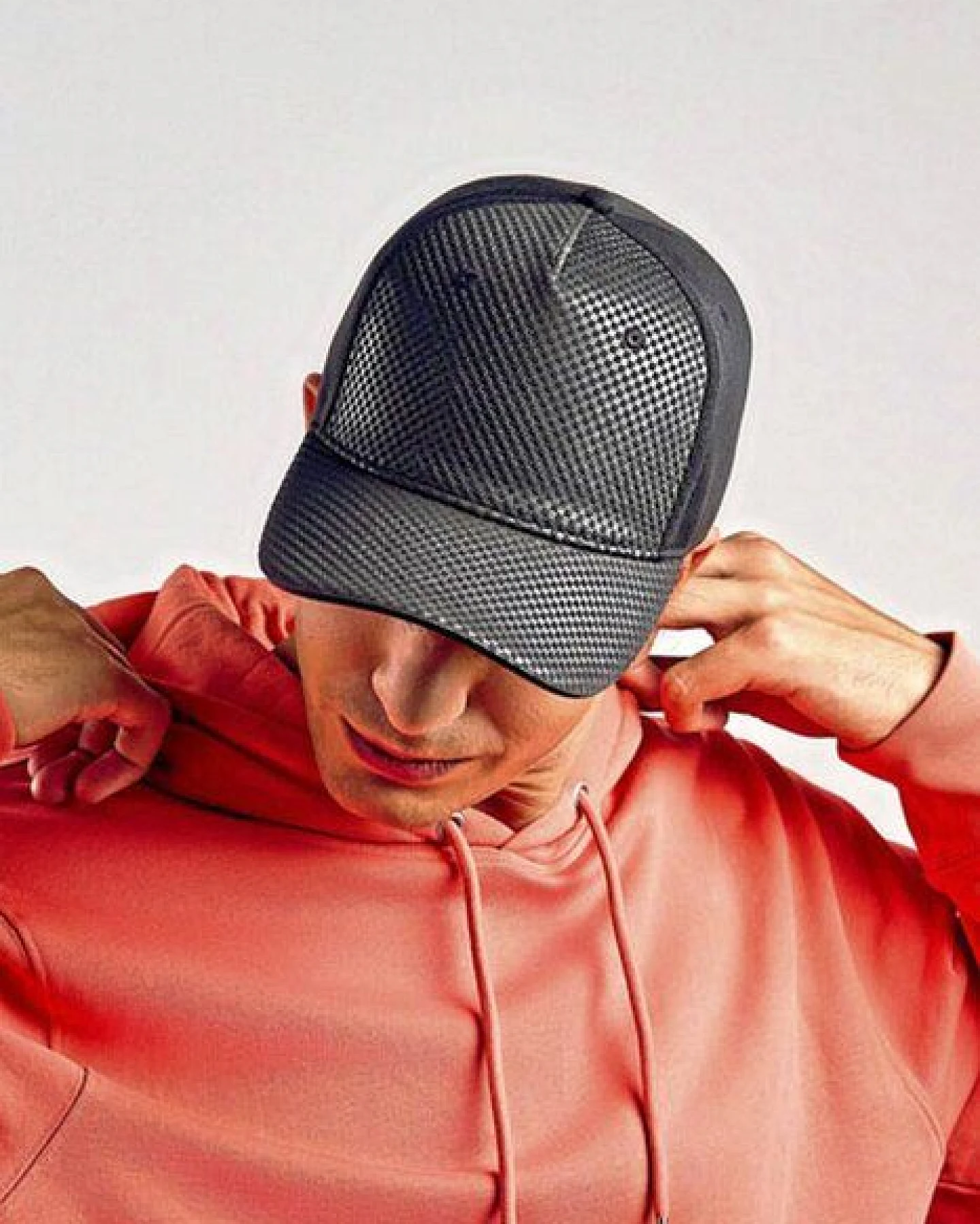 Atlantis Headwear Atlantis Cap Kappe Cappy sportliches Design Basecap Carbon Optik – Ansicht 2