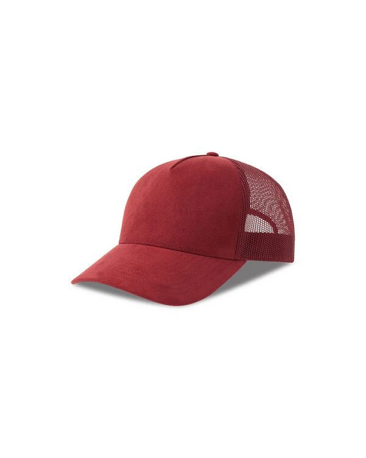 Atlantis Headwear Damen / Herren Netz Cap kombiniert mit Wildlederoptik Basecap Kappe Cappy