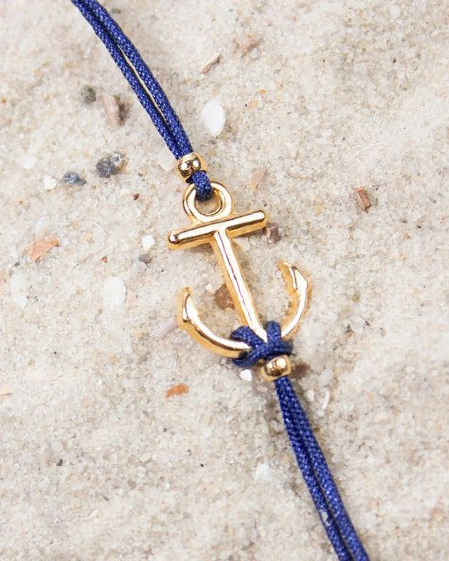 Bow & Hummingbird Armband auf Karte - Anker - Meer-Erinnerungen (Marineblau) – Ansicht 2
