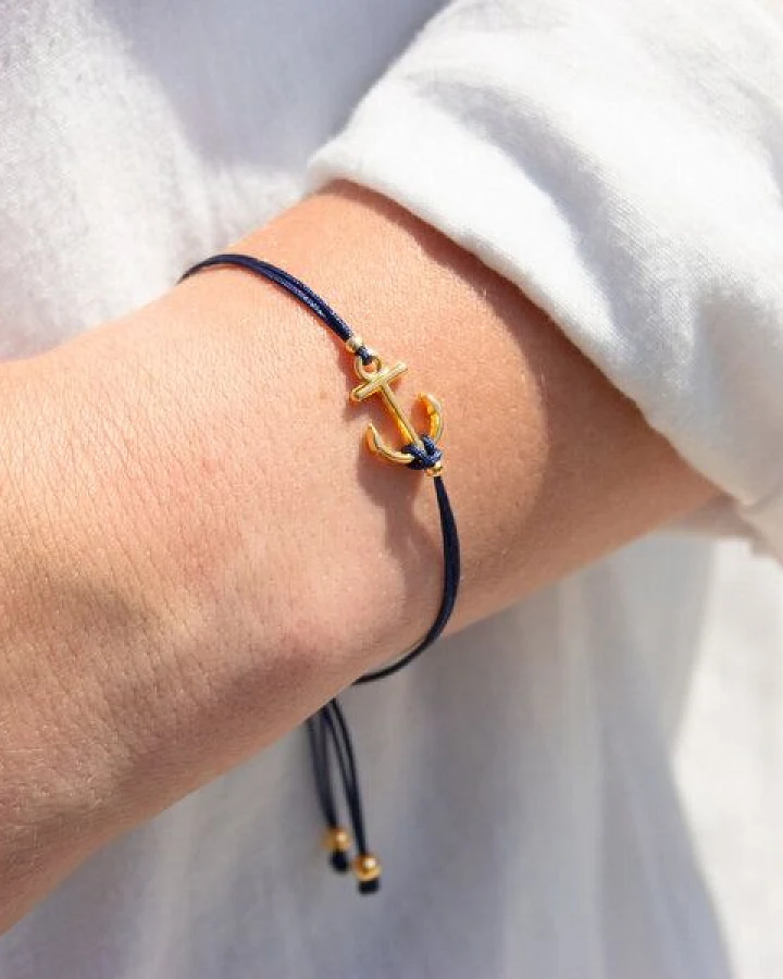 Bow & Hummingbird Armband auf Karte - Anker - Meer-Erinnerungen