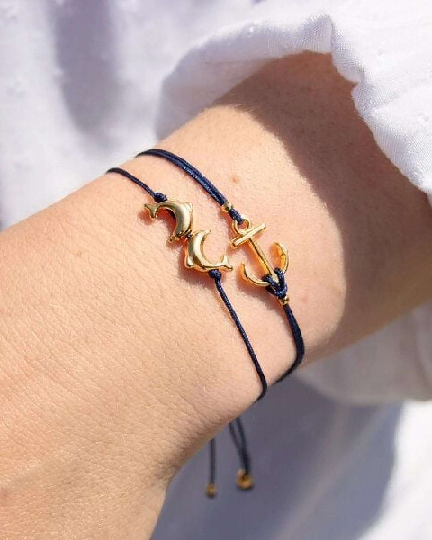 Bow & Hummingbird Armband auf Karte - Anker - Meer-Erinnerungen – Ansicht 3