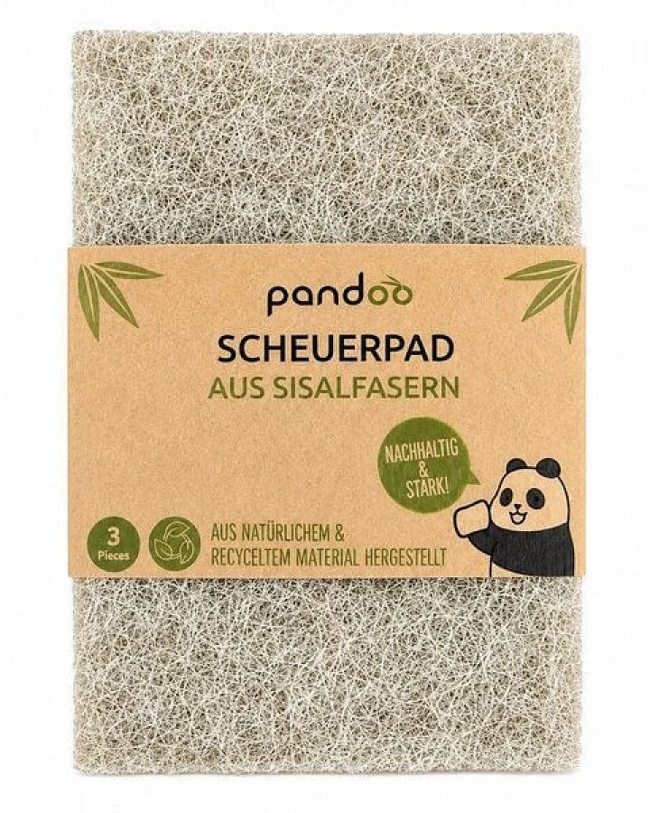 pandoo Scheuerpad aus Sisalfasern 3er-Set