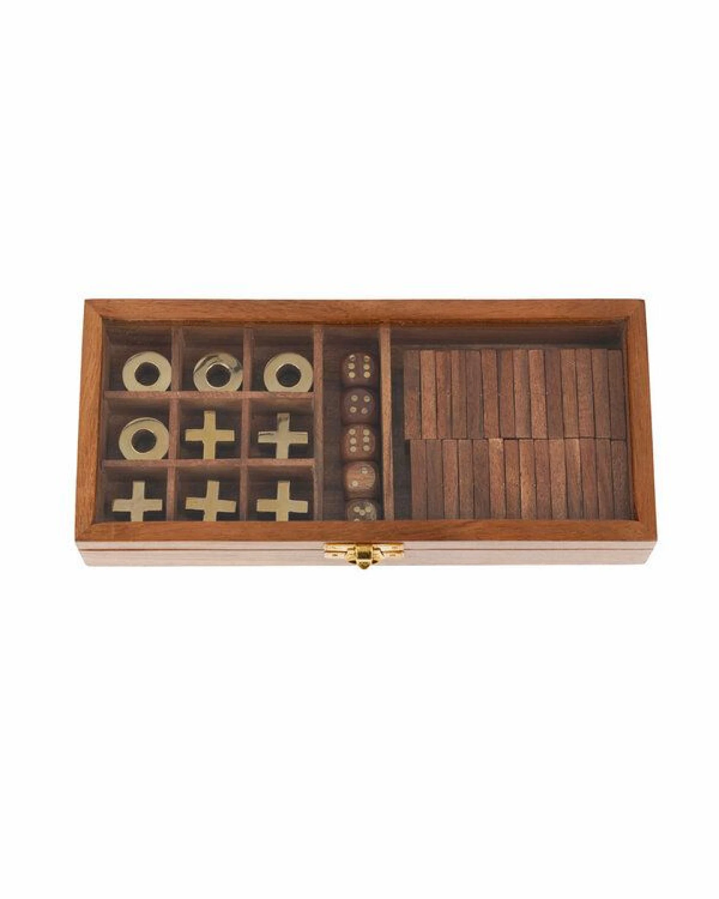 El Puente Fair Trade Spiele-Set (Domino, Tic Tac Toe, Würfel) – Ansicht 2