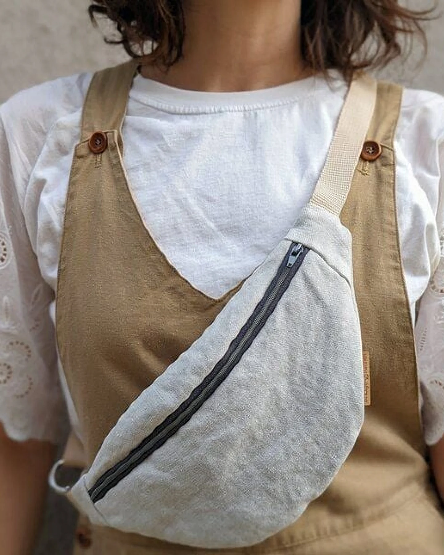 Bridge&Tunnel Hipbag Leinen cream – Ansicht 3