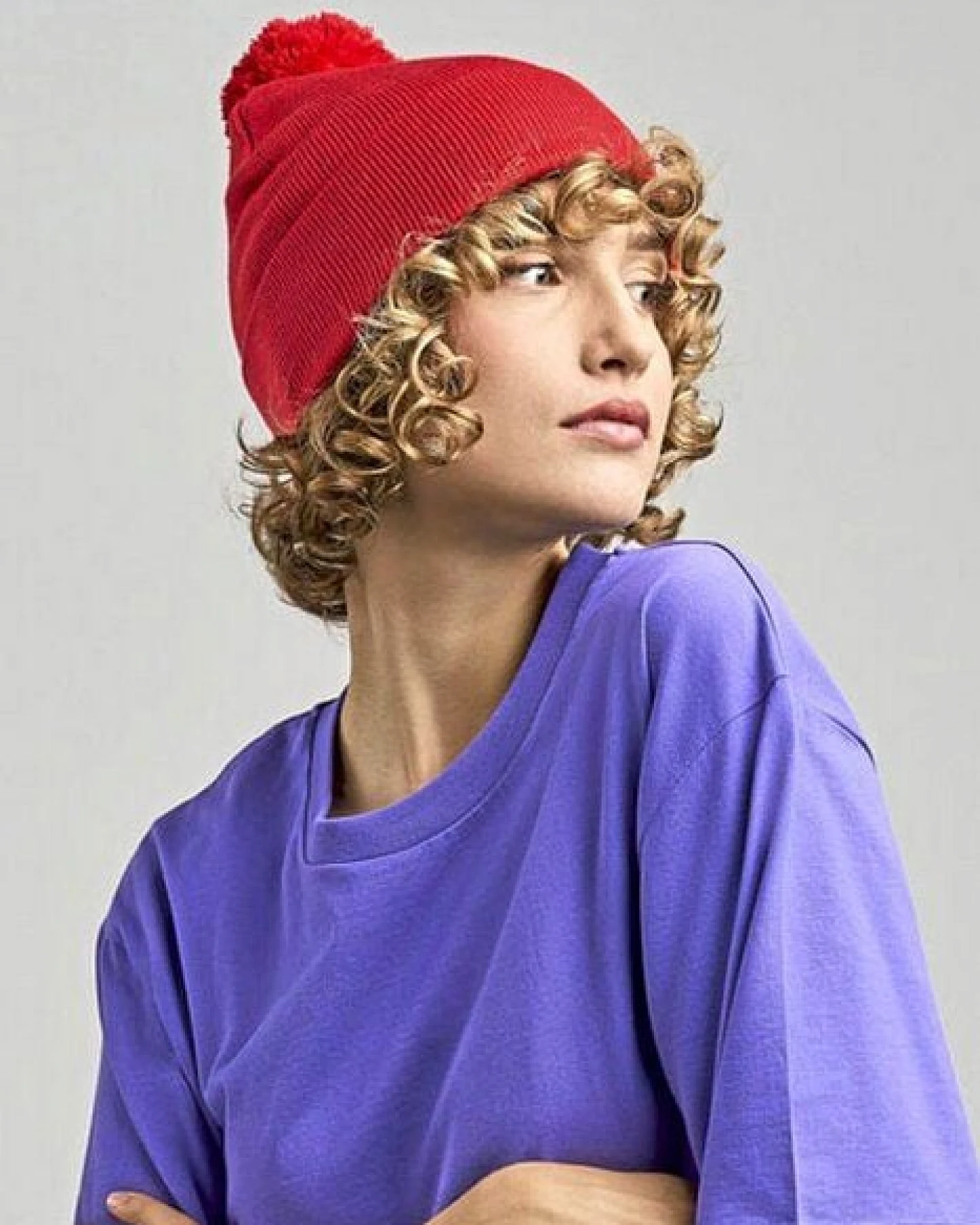 Atlantis Headwear Atlantis Wind Beanie Mütze Bommelmütze einfarbig 8 Farben – Ansicht 2