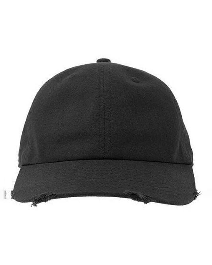 Atlantis Headwear Atlantis Unisex Cap Basecap Cappy Kappe Destoyed Effekt mit unstrukturierter Krone erhätlich in 7 Farben Dad Hat Destroyed-S
