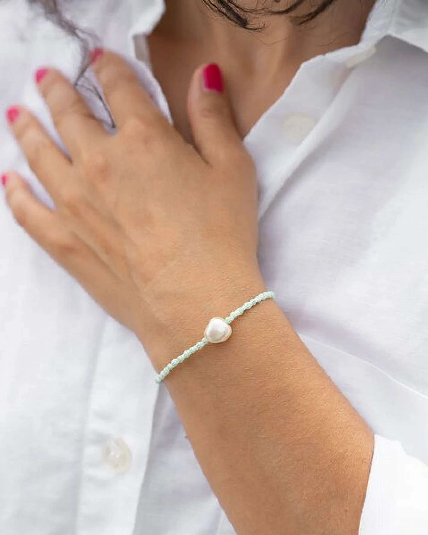 juni Sommer Perlenarmband Maui - vegan – Ansicht 3