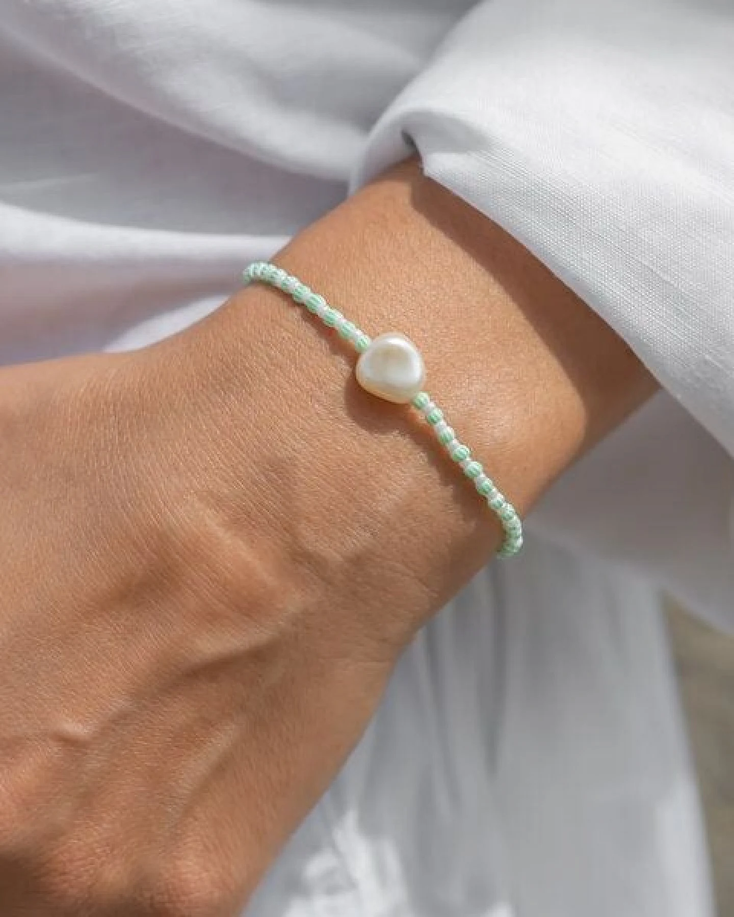 juni Sommer Perlenarmband Maui - vegan – Ansicht 4