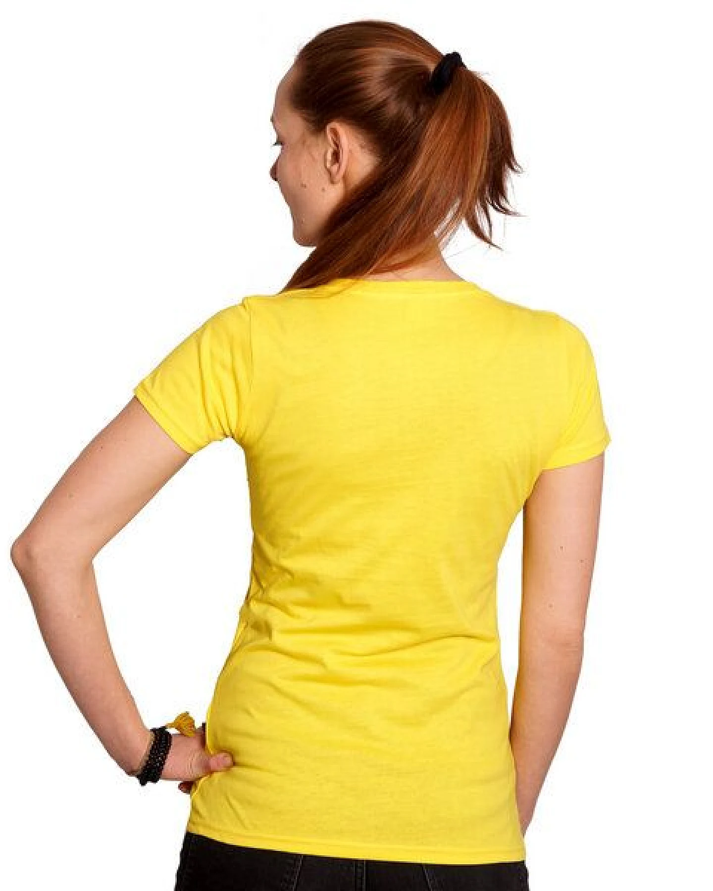 HANDGEDRUCKT "Kiwi" Frauen-T-SHIRT von Earth Positiv Biobaumwolle – Ansicht 2
