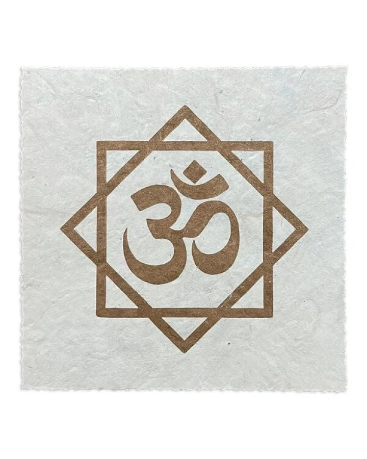 Veskor Cassiopeia OM (AUM) Symbol Linoldruck
